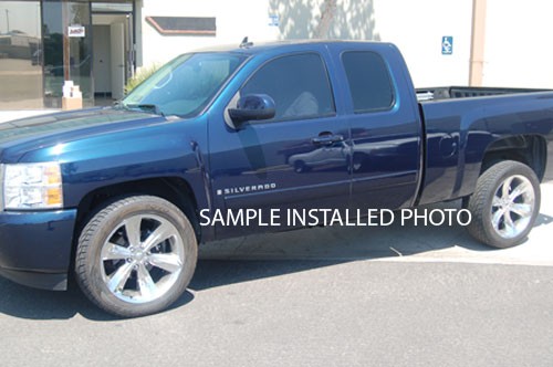 2019-2025 Chevy "Silverado" 1500 Front +Rear Black MGP Brake Disc Caliper Covers - Picture 8 of 10