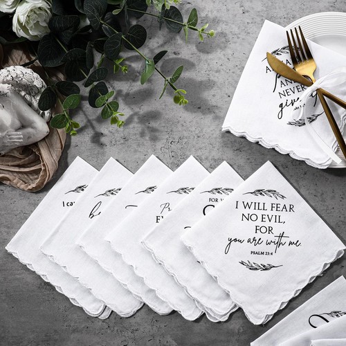 Taschentücher für Männer Frauen Christen Schulanfang Geschenk Großpackung Bibelvers Ch... - Bild 5 von 7