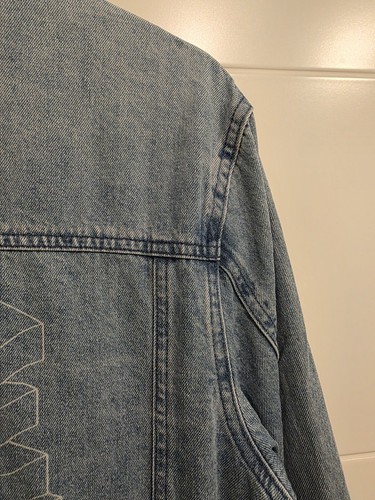 Pre Owned Annil Boy Size 16 Denim Jacket Fit Slim Blue Good Looking Outfit - Picture 4 of 9