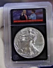Trump Label/Bradford Exchange 2017 US Silver Eagle $1 45th President