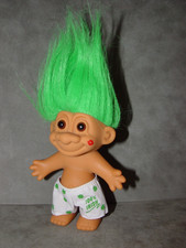 Troll Doll 4 1/2 Russ St. Patrick's Day 100 Irish Old New Stock