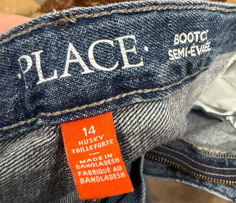 The Children's Place Boy's Youth Jeans Adjustable Size 14 Husky - Image 2 of 2