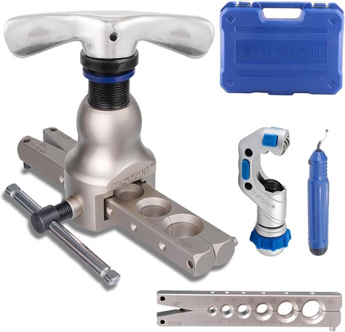 Flaring Tool Kit for 1/4" - 3/4" HVAC Copper Flare Tool with Metric and Imperial - Picture 1 of 7