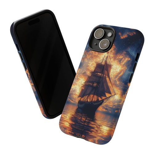 Midnight Sail Ship Twilight Phone Case for iPhone, Samsung Galaxy, Pixel - Picture 56 of 237