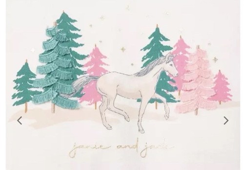 Janie and Jack Mädchen Größe 12 Einhorn LS elfenbeinfarben Oberteil Druck Leggings Stirnband neu 3 Stck. - Bild 5 von 6