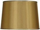 Sydnee Gold Silver Trim Medium Drum Lamp Shade 14" Top x 16" Bottom x 11" Slant