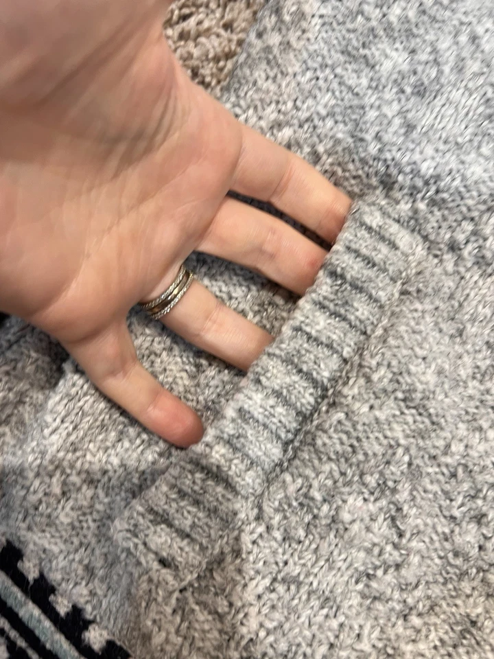 Cárdigan suéter gris Apres SKYR para mujer mezcla de lana Nordic Fair Isle cremallera completa Foto 3 de 4