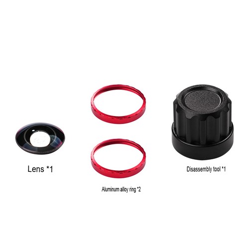 Replacement Camera Lens for Insta360 X5 Camera Repairs w/Aluminum O Circle Ring - Bild 16 von 21