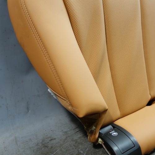 Damaged 19-25 BMW G20 3-Series Rear Seat Bottom Seat Cushion Cognac Brown OEM - Picture 8 of 9