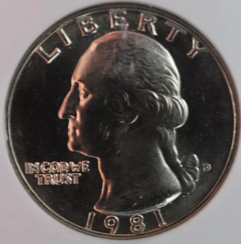 1981-D 25C Washington Quarter NGC MS 64