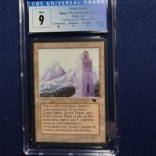 MTG Antiquities Urza's Tower Mountains CGC 9 Quad++ (10 and 9.5 sub grades) 1994