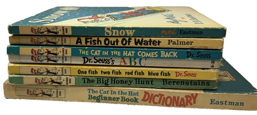 Vintage Kinder Anfänger Hardcover Buch Posten von 7 1958-1963 Dr. Seus Berenstain & - Bild 2 von 13