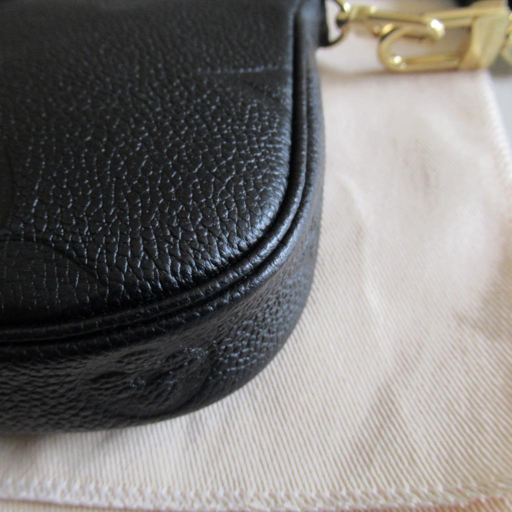 Louis vuitton black leather crossbody bag sale