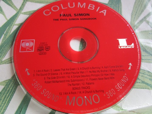 Paul Simon The Paul Simon Songbook Promo Label: Columbia, Legacy 515421-2 CD - Picture 2 of 5