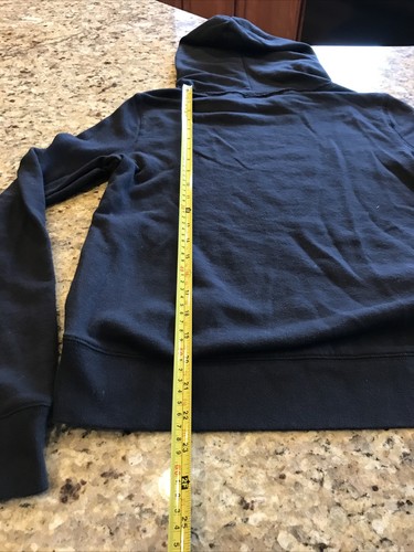 Victoria’s Secret Pink Hoodie Sweatshirt Love Pink Logo Black Size XS Victorias - Picture 10 of 12