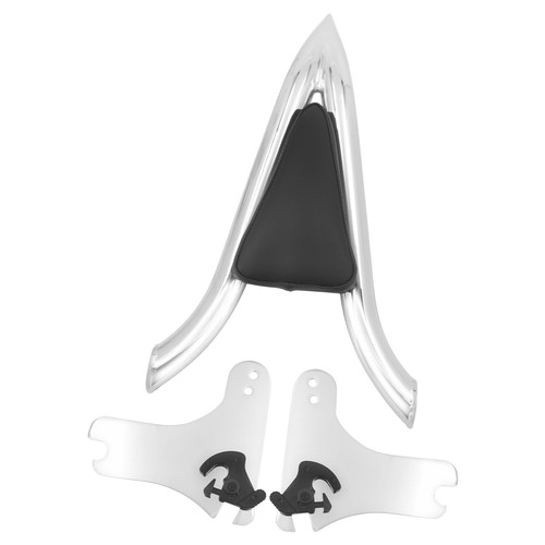 Detachable Chrome Backrest Sissy Bar For Harley Touring Electra Road Glide 97-08 - Foto 14 di 18