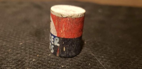 Dollhouse Miniature Wood Quaker Oats Can Handmade 7/8"H Vintage - Foto 2 di 6