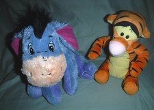 2001 Tigger 10" Disney Store Eeyore 12" Plush Soft Toy Stuffed Animal