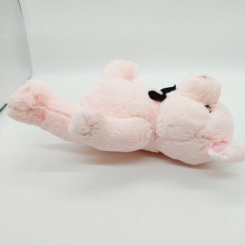 Steven Smith Pink Pig Plush 11 Inch Stuffed Animal Wearing Black Bow Tie - Picture 2 of 7
