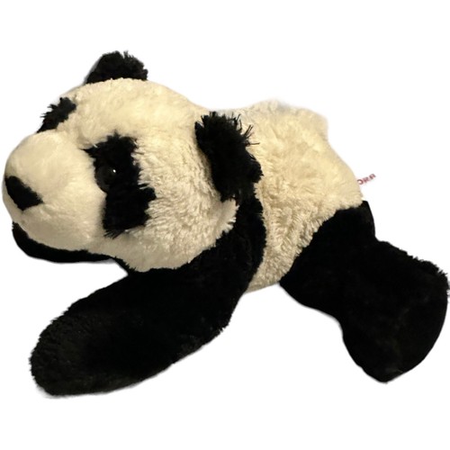 Aurora Flopsies NIHAO Panda Bear Black White Plush Stuffed Animal Laying - Picture 2 of 10
