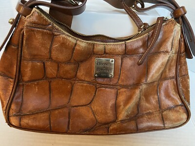 COURONNE●ティベリートート17 Brown Dauphin Shoulder Bag Satchel Brown Leather Crossbody Handbag