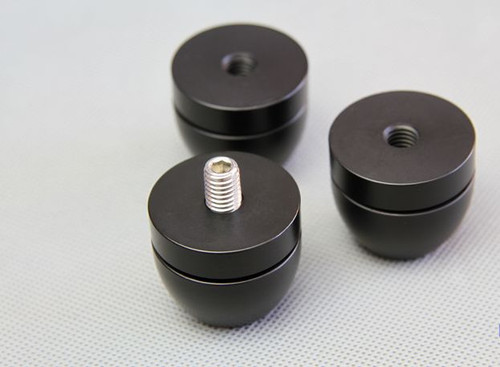 3Set HiFi 33x29mm Speaker Isolation Spike Feet Stand Base center alloy ball - Picture 4 of 4