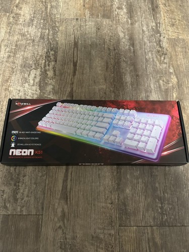 Rosewill NEON K51 Wired Mechanical Gaming Keyboard, Hybrid Membrane - Picture 1 of 8