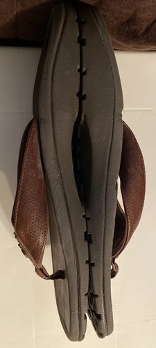 Olukai Men's Ohana Beach Flip Flop Size 12 Dark JAVA Brown Sandals Summer Beach - Picture 3 of 8