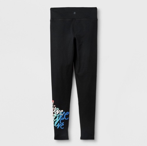 Girls' Believe Leggings - C9 Champion Black - Picture 3 of 3