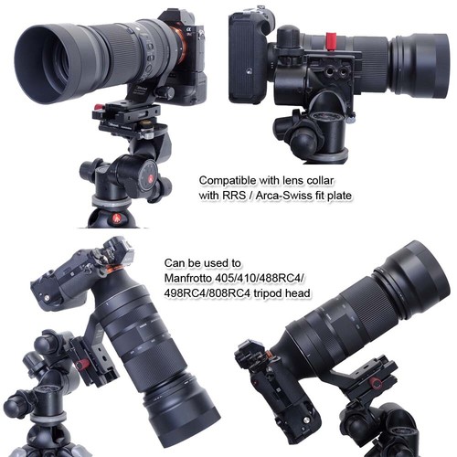 Konverter für Arca-Swiss Schnellwechselplatte zur Manfrotto RC4 Stativkopfklemme - Bild 7 von 14