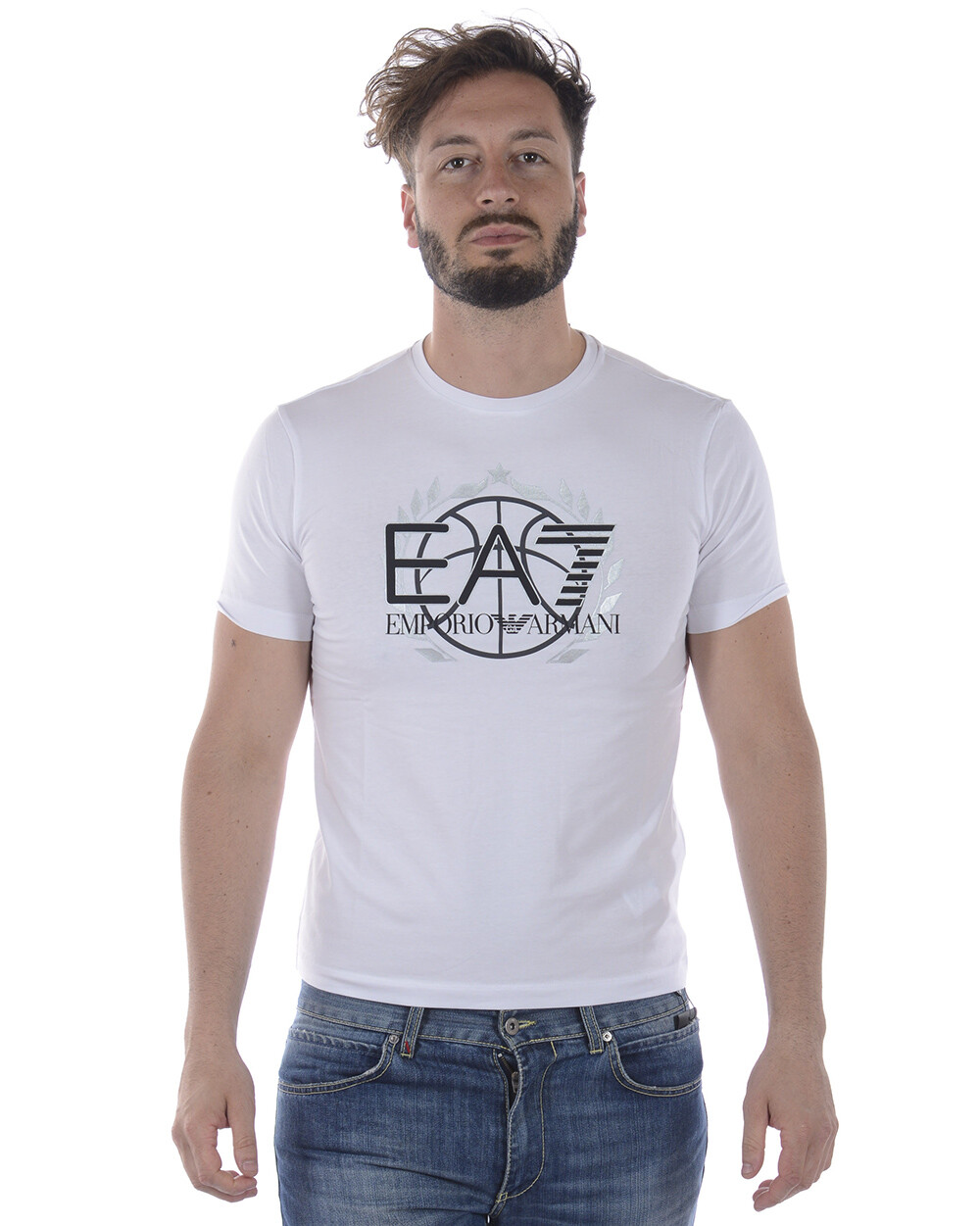 Футболка-свитшот Emporio Armani EA7 Мужская белая 3ZPT93PJ03Z 1100 Sz S - ПРЕДЛОЖЕНИЕ от Emporio Armani EA7.