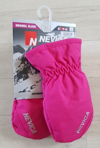NEVICA MERIBEL GLOVES age 5 - 6 girls PINK winter SKIING mitts WATERPROOF ski
