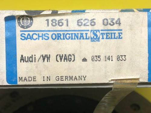 Audi 80 90 100 200 2.0L 2.2L 1976-1990 Sachs Clutch Disc 035141033 Genuine NOS - Picture 6 of 6