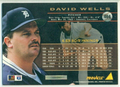 MLB -BASEBALL - TRADING CARD - DAVID WELLS - TIGERS | eBay
