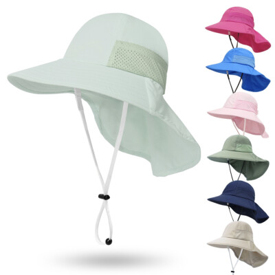 Kid Baby Sun Hat Summer Breathable Mesh Bucket Hat For Boy Girl Unisex Beach Cap
