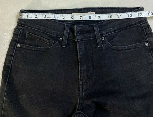 Levi's 711 Skinny Black Jeans Size 27 - Picture 4 of 6
