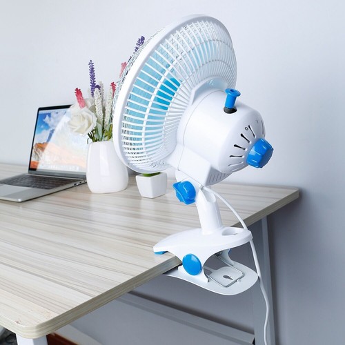 8.6" 2 SPEED OSCILLATING MULTI-USE FAN STAND UP WALL MOUNT CLIP ON CIRCULATING - Picture 12 of 12