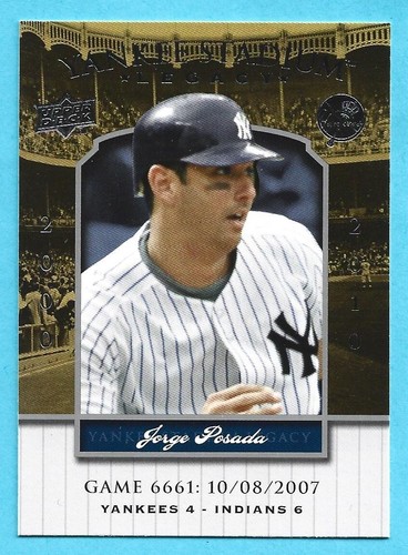 2008 UPPER DECK YANKEE STADIUM LEGACY COLLECTION Baseball / You Pick The Cards* - Picture 34 of 37