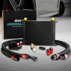 New Universal 30 Row 10AN Transmission Engine Oil Cooler + Filter Adapter Kit