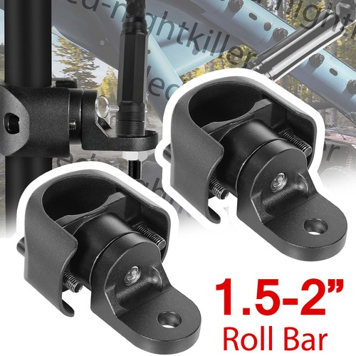 2x Para Can-Am Maverick X3 UTV Luces LED Látigo Soportes de Montaje Soportes de Barra Rodante - Imagen 1 de 15