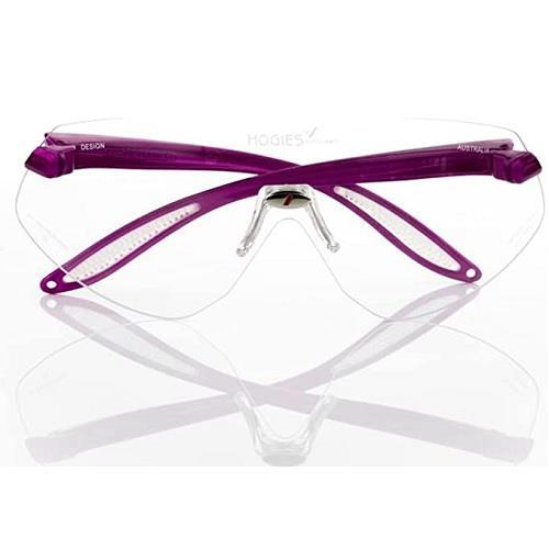 Hogies Plus Eyeguard Clear Lens Pink Arms - Picture 2 of 4