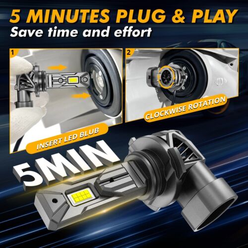 Kit de conversión de faros LED AUXBEAM HB4 9006 6500K blanco Canbus - Imagen 9 de 18