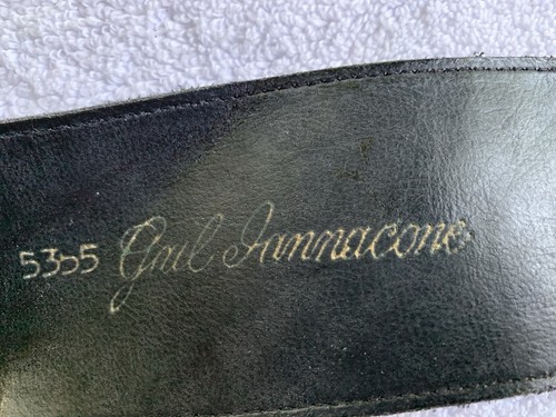 Vintage Gail Iannacone Korsett Gürtel Damen Medium 31-33 olivgrün Leder geometrisch - Bild 6 von 15
