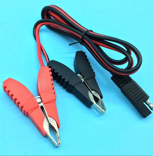 SAE to Alligator Clips Solar Battery Adapter Extension Connector Cable 3FT 14AWG - Picture 6 of 6