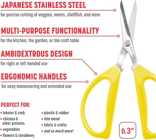 Original unlimited kitchen scissors with comfortable handle, - Picture 17 of 38