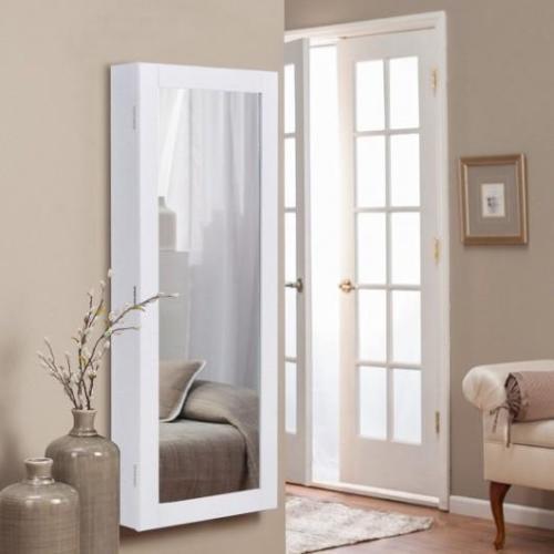 Over The Door Jewelry Cabinet Wall Mounted Full Size Mirror Storage Over The Door Jewelry Cabinet Wall Mounted Full Size Mirror Storage Organizer