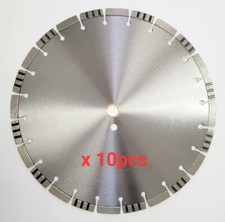 10PK 14” Laser Alternate Turbo Seg. Blade for Hard Concrete Brick Stone 12mm Rim