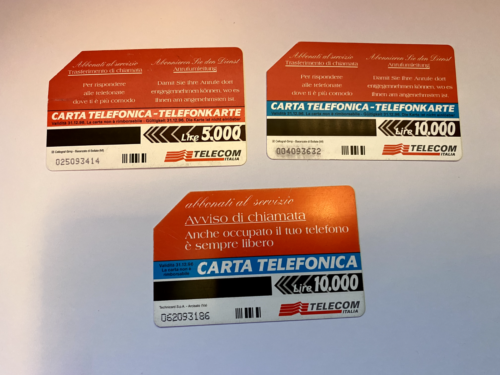 Tessera schede Telefoniche telecom bassa tiratura - Foto 2 di 2