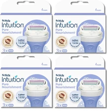 Schick Intuition Pure Nourishment With Coconut Milk & Almond Oil, 12 Cartridges