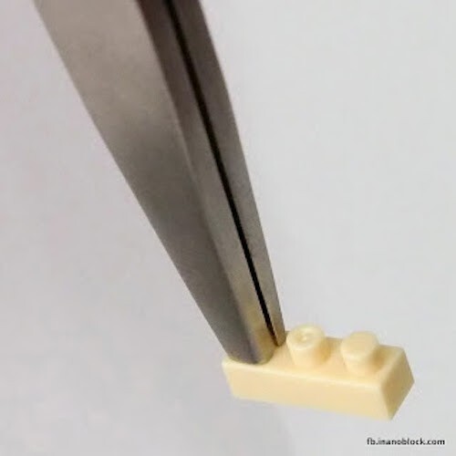 Pinzas de lujo Nanoblock, acero inoxidable - NB-019, NUEVAS - Imagen 7 de 8